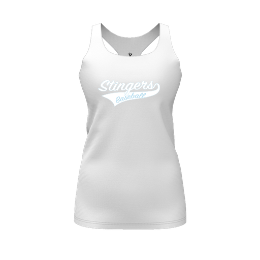 [CUS-DFW-RCBK-PER-WHT-FYS-LOGO2] Racerback Tank Top (Female Youth S, White, Logo 2)