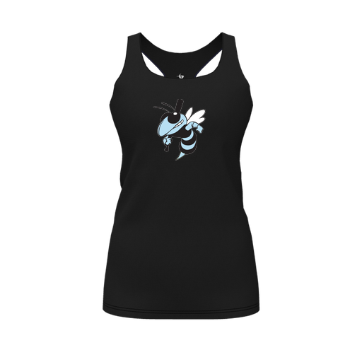 [FT0TRBBK-FYS-LOGO1] Decker Racerback Tank Top (Female Youth S, Black, Logo 1)