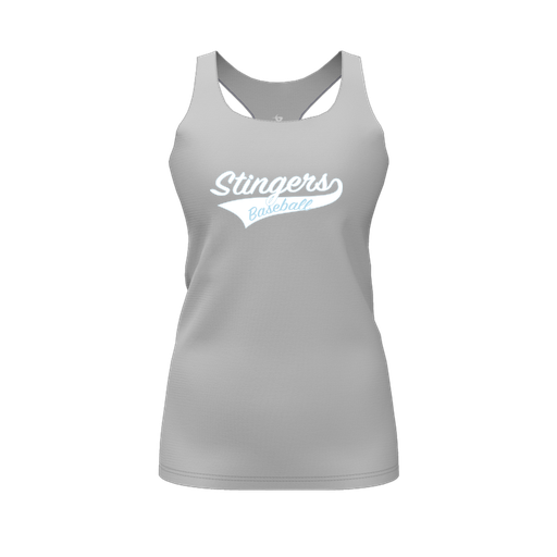 [CUS-DFW-RCBK-PER-GRY-FYS-LOGO2] Racerback Tank Top (Female Youth S, Gray, Logo 2)