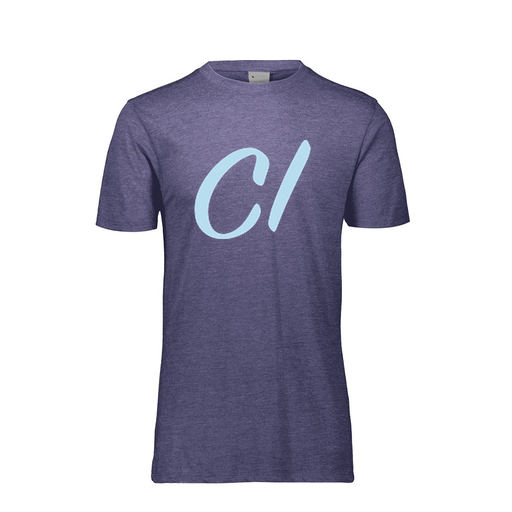 [FTSCUBRY-AS-LOGO3] Decker Men's Tri-Blend T-Shirt - Short Sleeve (Adult S, Royal, Logo 3)