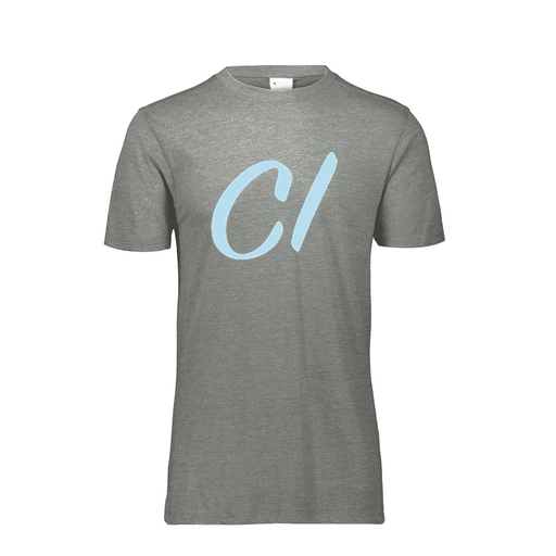 [FTSCUBGY-AS-LOGO3] Decker Men's Tri-Blend T-Shirt - Short Sleeve (Adult S, Gray, Logo 3)