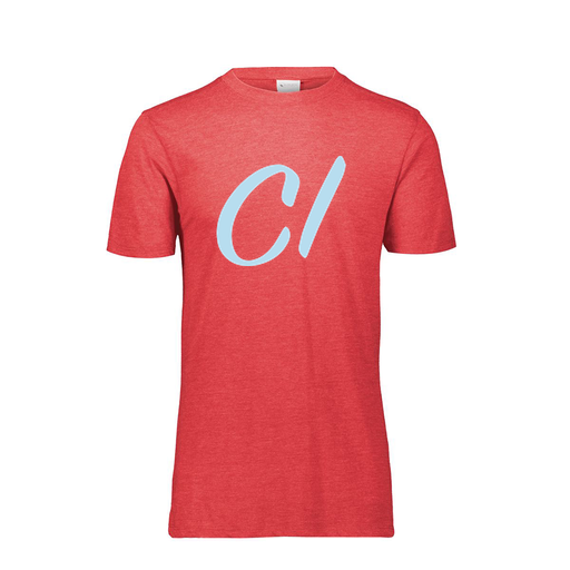 [FTSCUBRD-AS-LOGO3] Decker Men's Tri-Blend T-Shirt - Short Sleeve (Adult S, Red, Logo 3)