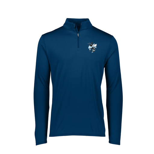 [FTLQFLNV-FAXS-LOGO1] Ladies Flex-Lite 1/4 Zip Shirt (Female Adult XS, Navy, Logo 1)