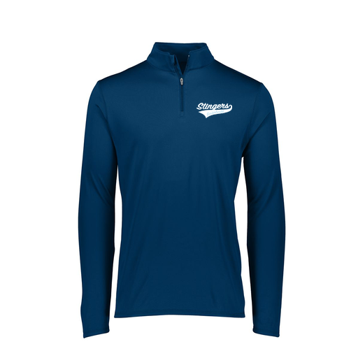 [FTLQFLNV-FAXS-LOGO2] Decker Women's Flex-Lite 1/4 Zip Shirt (Female Adult XS, Navy, Logo 2)