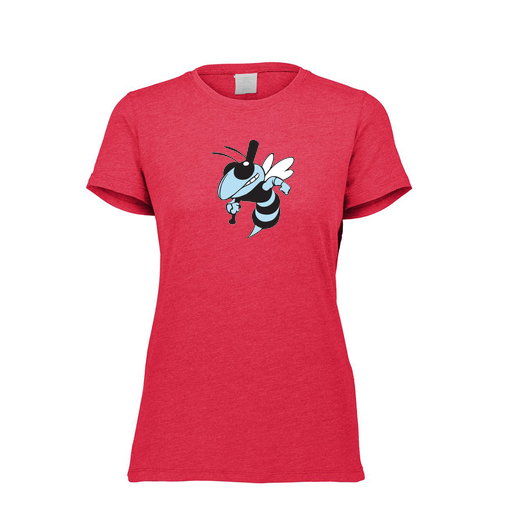 [3067.V96.XS-LOGO1] Ladies Ultra-blend T-Shirt (Female Adult XS, Red, Logo 1)