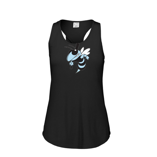 [3078.K94.S-LOGO1] Ladies Tri Blend Tank Top (Female Adult S, Black, Logo 1)