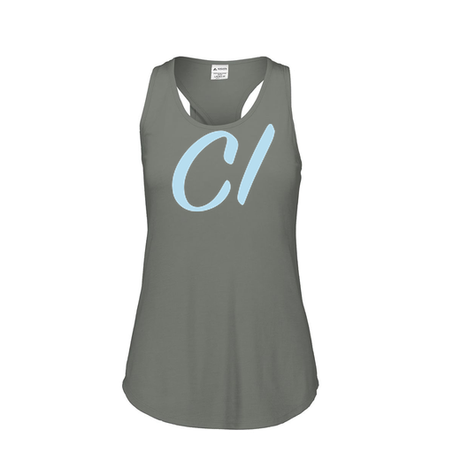 [3078.013.S-LOGO3] Ladies Tri Blend Tank Top (Female Adult S, Gray, Logo 3)