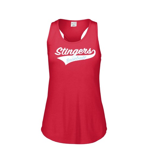 [3078.V96.S-LOGO2] Ladies Tri Blend Tank Top (Female Adult S, Red, Logo 2)