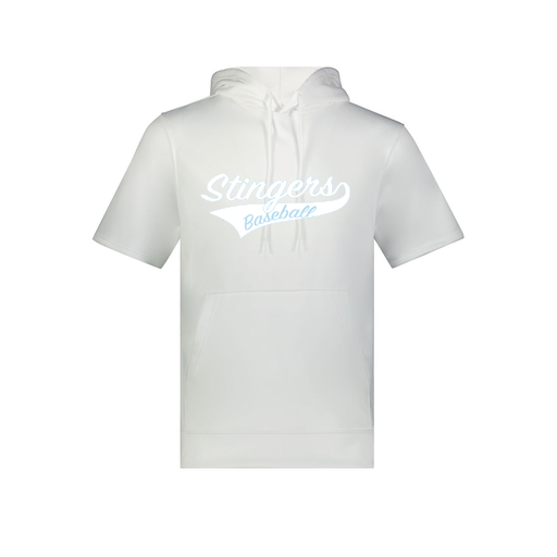 [6871.005.S-LOGO2] Men's Dri Fit Short Sleeve Hoodie (Adult S, White, Logo 2)