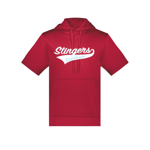 [6871.083.S-LOGO2] Men's Dri Fit Short Sleeve Hoodie (Adult S, Red, Logo 2)