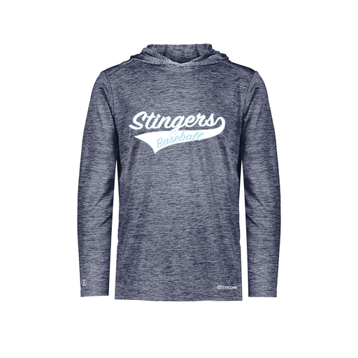 [FOLHCGNV-AS-LOGO2] Decker Men's Charge Hoodie (Adult S, Navy, Logo 2)