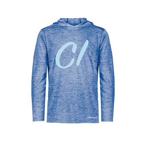 [FOLHCGRY-YS-LOGO3] Decker Youth Charge Hoodie (Youth S, Royal, Logo 3)