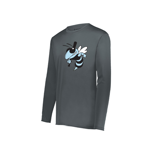 [222822.059.XS-LOGO1] Men's LS Smooth Sport Shirt (Adult XS, Gray, Logo 1)