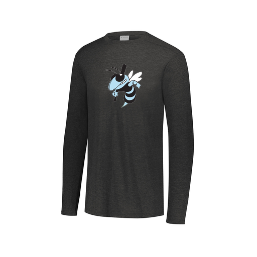 [FTLCUBBK-AXS-LOGO1] Decker Men's Tri-Blend T-Shirt - Long Sleeve (Adult XS, Black, Logo 1)