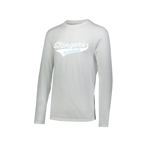 [FTLCUBWH-AXS-LOGO2] Decker Men's Tri-Blend T-Shirt - Long Sleeve (Adult XS, White, Logo 2)