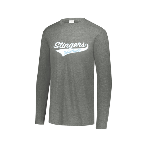 [FTLCUBGY-AXS-LOGO2] Decker Men's Tri-Blend T-Shirt - Long Sleeve (Adult XS, Gray, Logo 2)