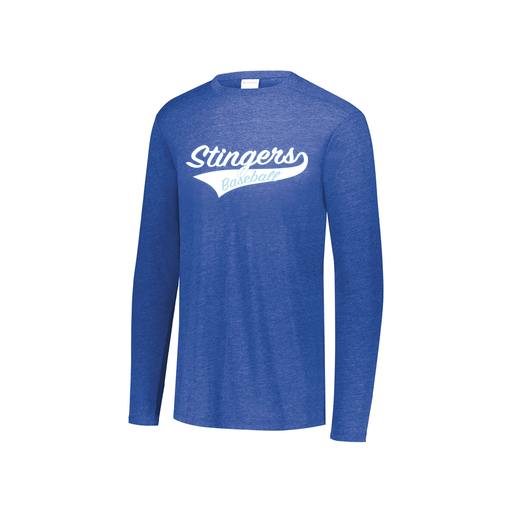 [3076.U55.S-LOGO2] Youth LS Ultra-blend T-Shirt (Youth S, Royal, Logo 2)