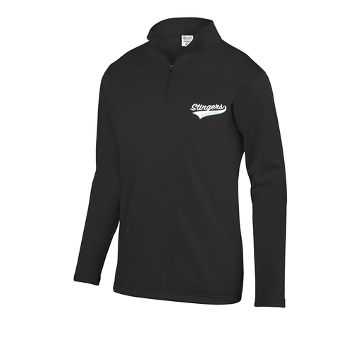 [5508.080.S-LOGO2] Decker Youth FlexFleece 1/4 Zip (Youth S, Black, Logo 2)