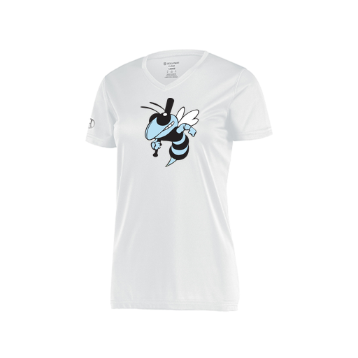 [222820.005.S-LOGO1] Ladies Movement Dri Fit Shirt (Female Adult S, White, Logo 1)